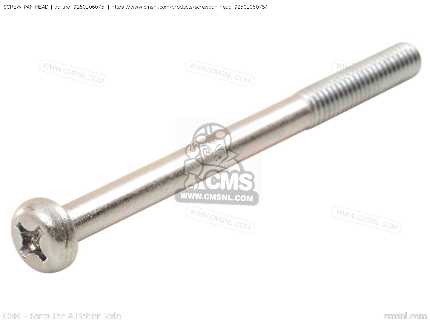 9250106075 Screw, Pan Head Yamaha buy the 9250106075 at CMSNL