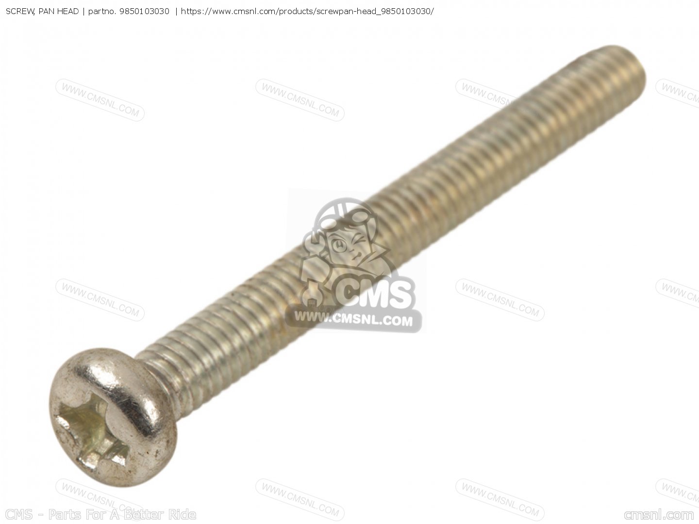 SCREW, PAN HEAD for XV920R VIRAGO 1982 (C) USA order at CMSNL