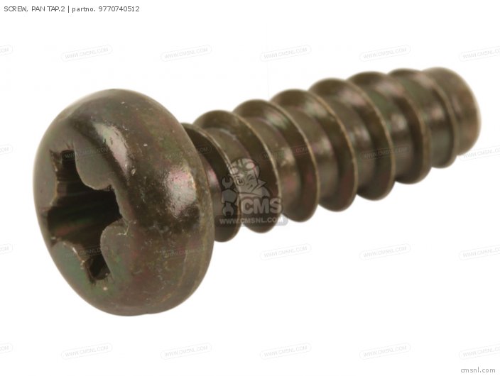 9770740512: Screw, Pan Tap.2 Yamaha - buy the 97707-40512 at CMSNL