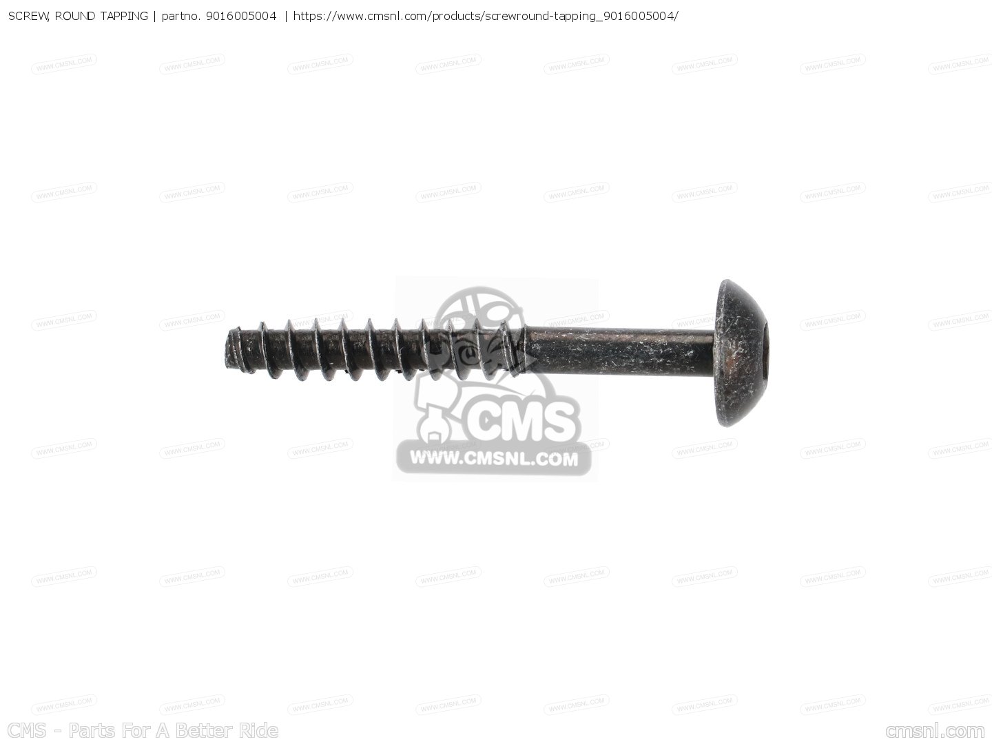 9016005004: Screw, Round Tapping Yamaha - buy the 90160-05004-00 at CMSNL