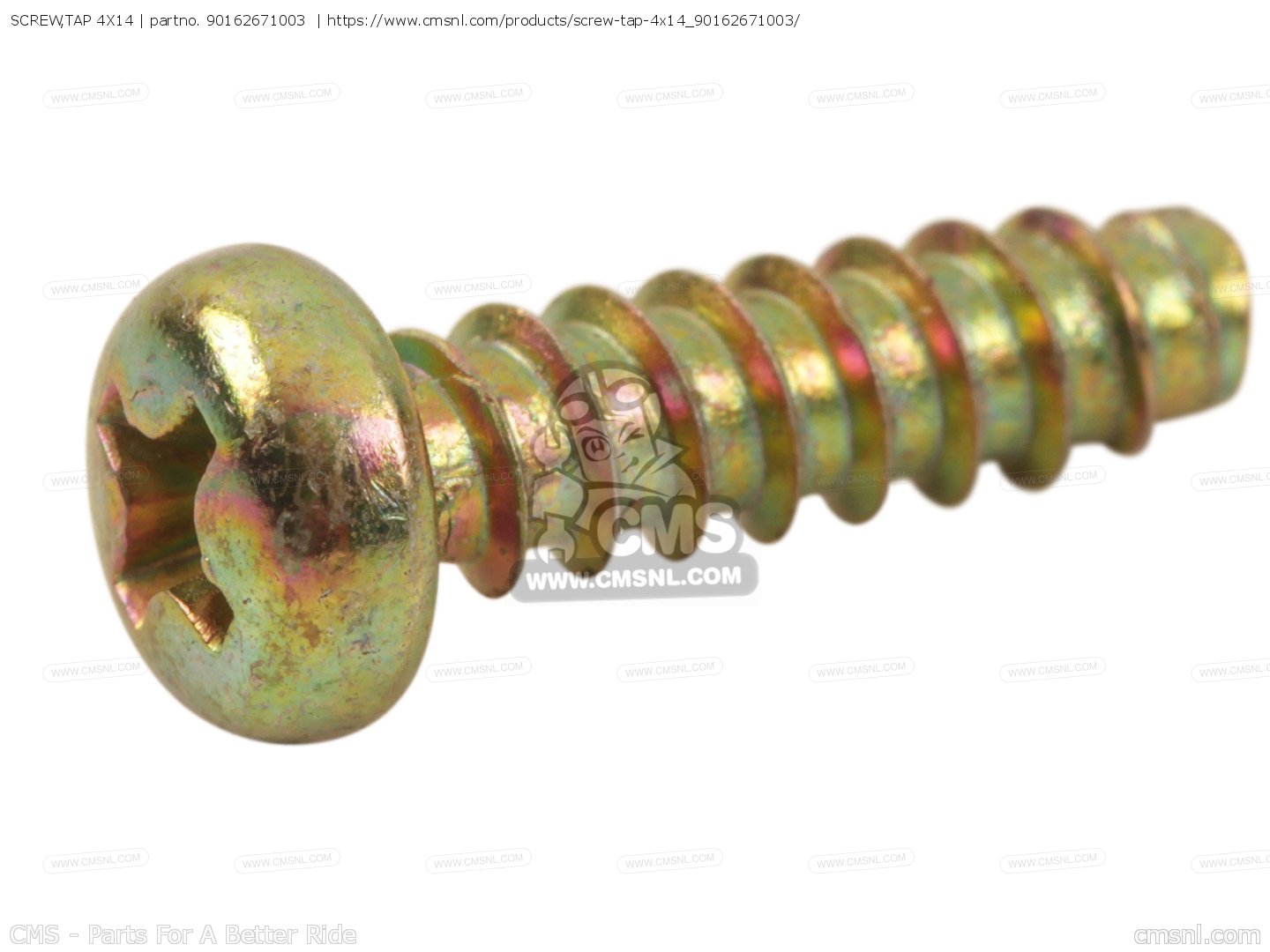 90162671003 Screw,tap 4x14 Honda buy the 90162671003 at CMSNL