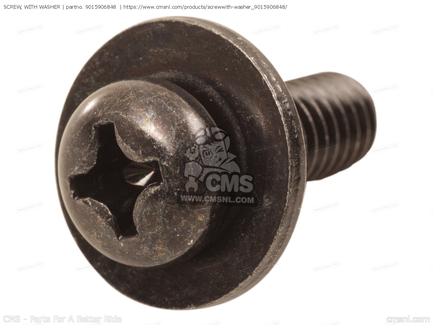 9015906848: Screw, With Washer Yamaha - buy the 90159-06848-00 at 