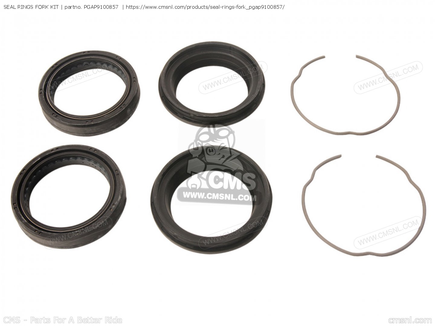 PGAP9100857: Seal Rings Fork Kit Piaggio Group - buy the AP9100857 at CMSNL