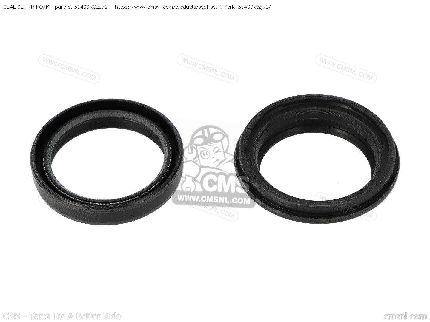 17.しめ縄 51490KCZJ71: SEAL SET FR FORK Honda - buy the 51490-KCZ-J71 at CMSNL