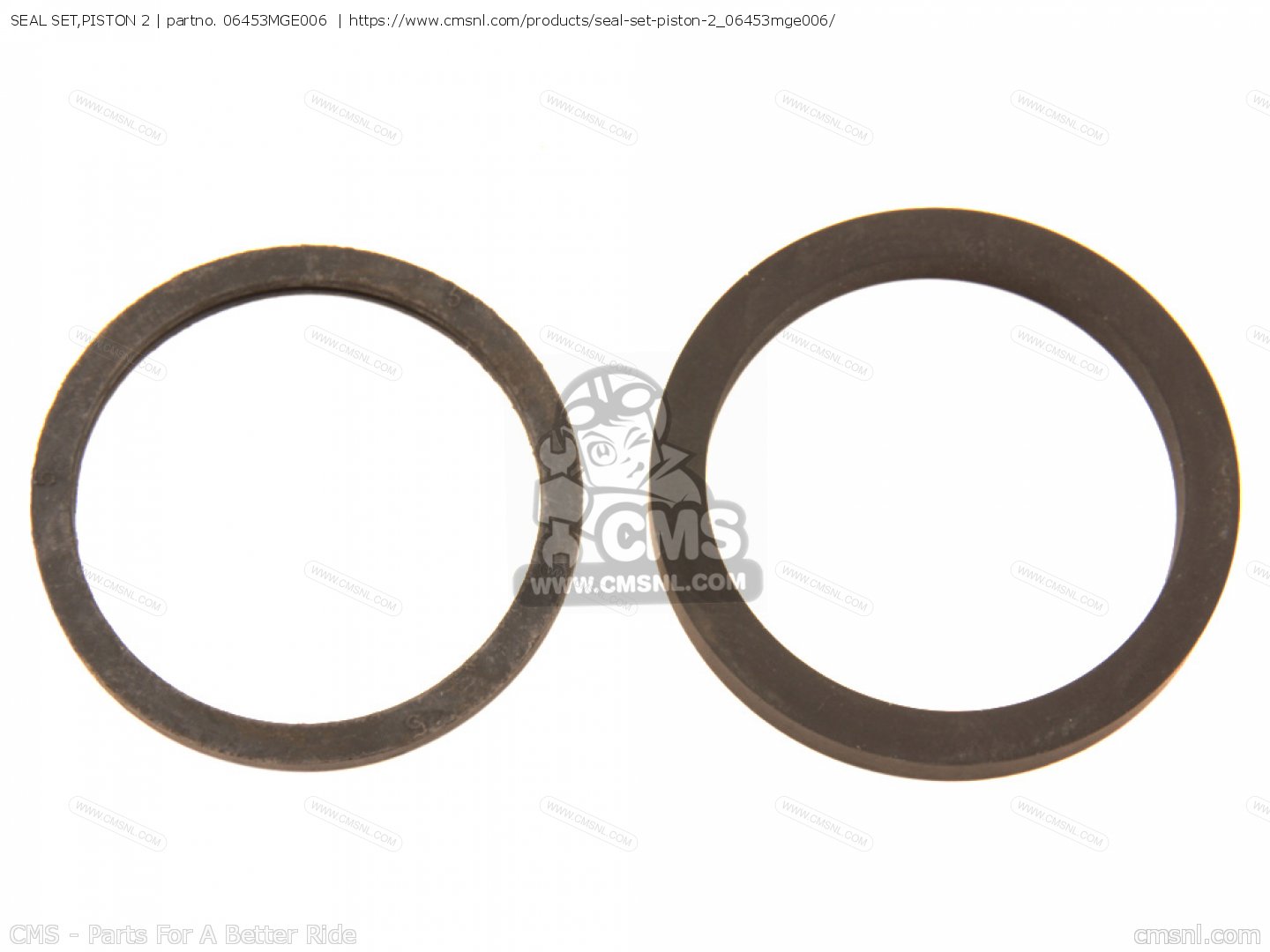 06453MGE006: Seal Set,piston 2 Honda - buy the 06453-MGE-006 at CMSNL