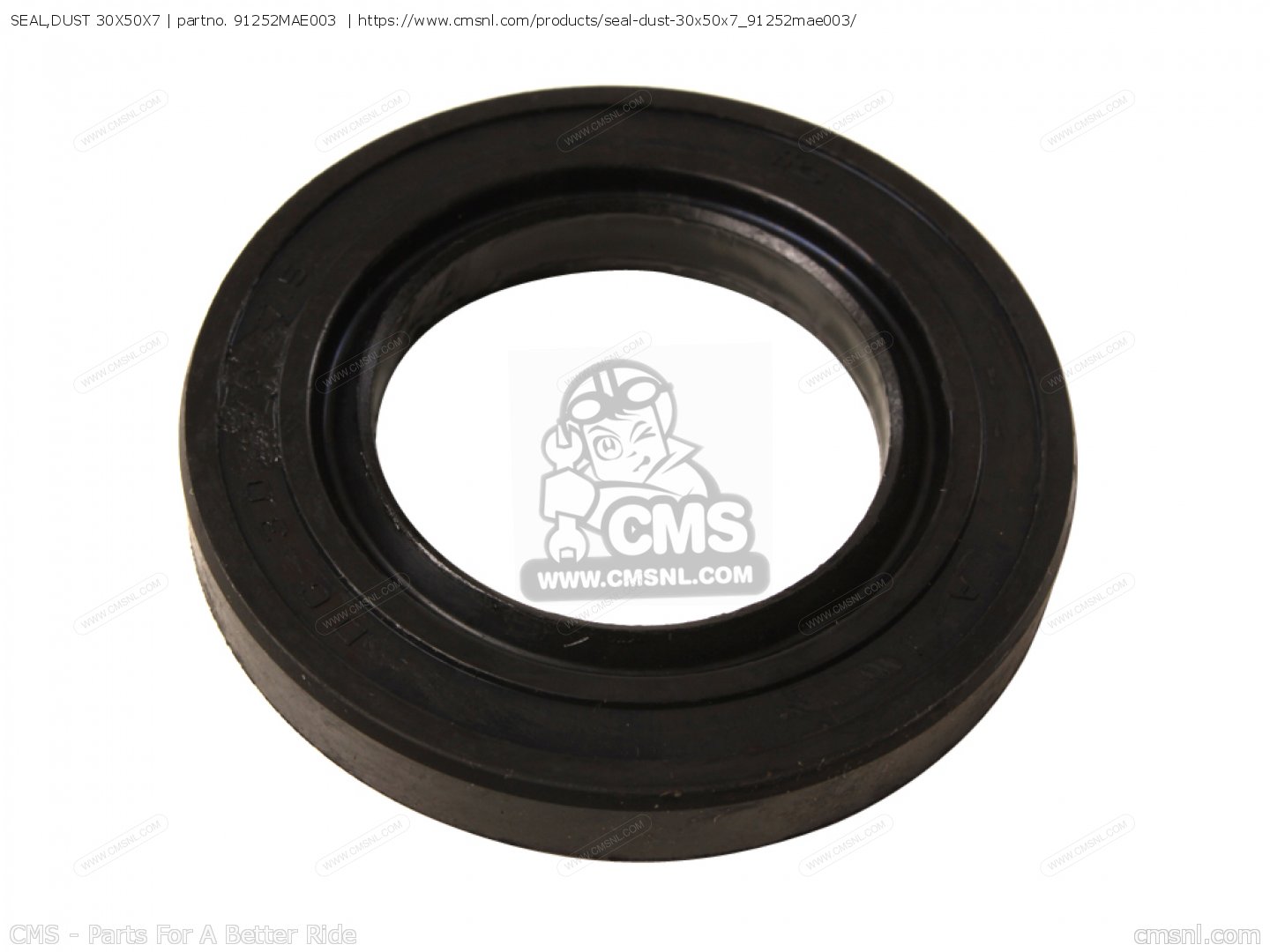 91252MAE003: SEAL,DUST 30X50X7 Honda - buy the 91252-MAE-003 at CMSNL