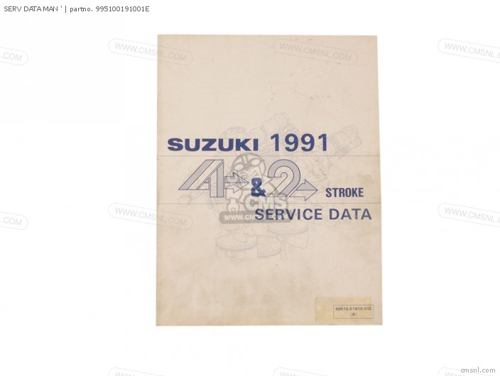 Suzuki SERV DATA MAN  995100191001E