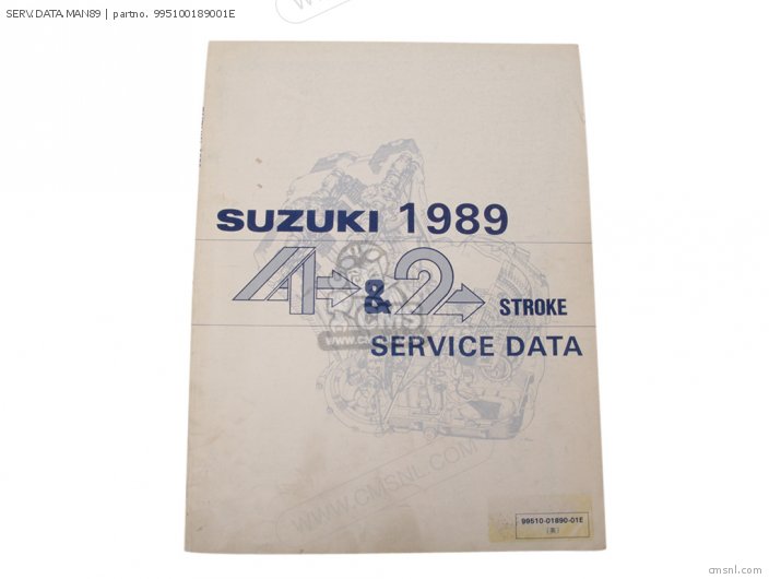 Suzuki SERV.DATA.MAN89 995100189001E