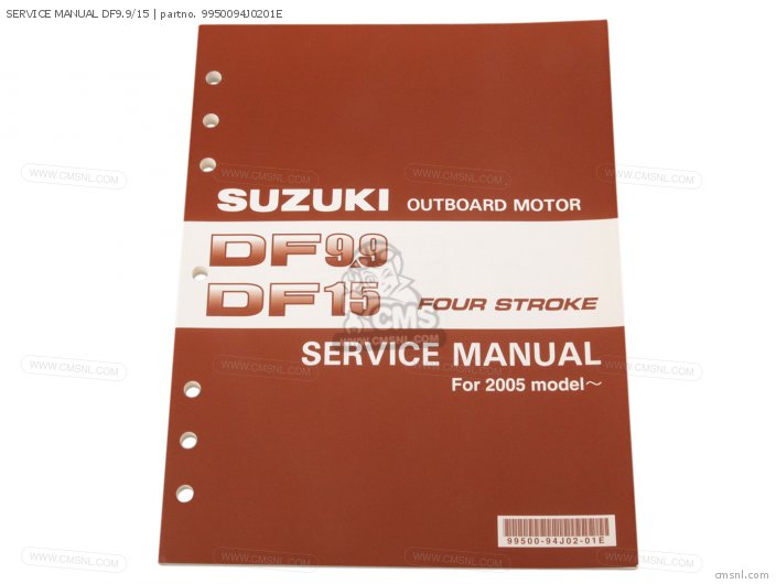 Suzuki SERVICE MANUAL DF9.9/15 9950094J0201E