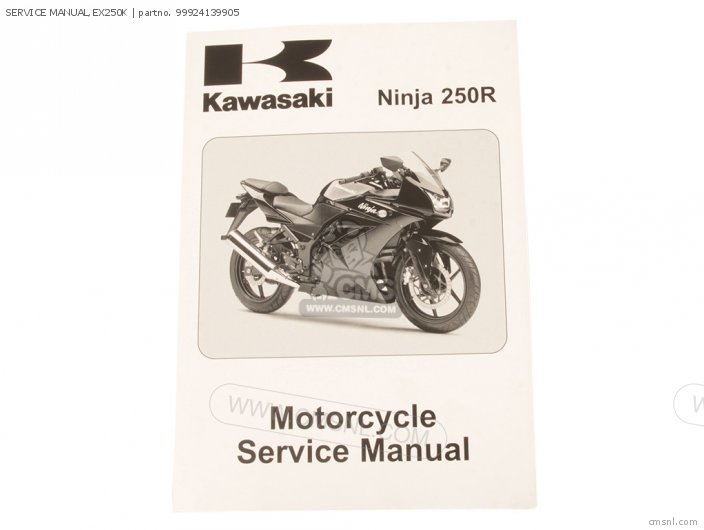 Kawasaki SERVICE MANUAL,EX250K 99924139905