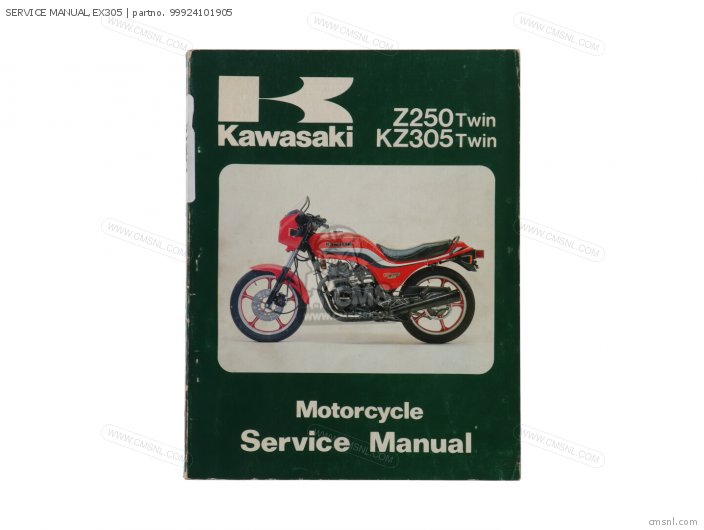 Kawasaki SERVICE MANUAL,EX305 99924101905