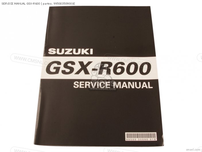 Suzuki SERVICE MANUAL GSX-R600 995003509001E