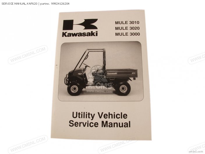 Kawasaki SERVICE MANUAL,KAF620 99924126204