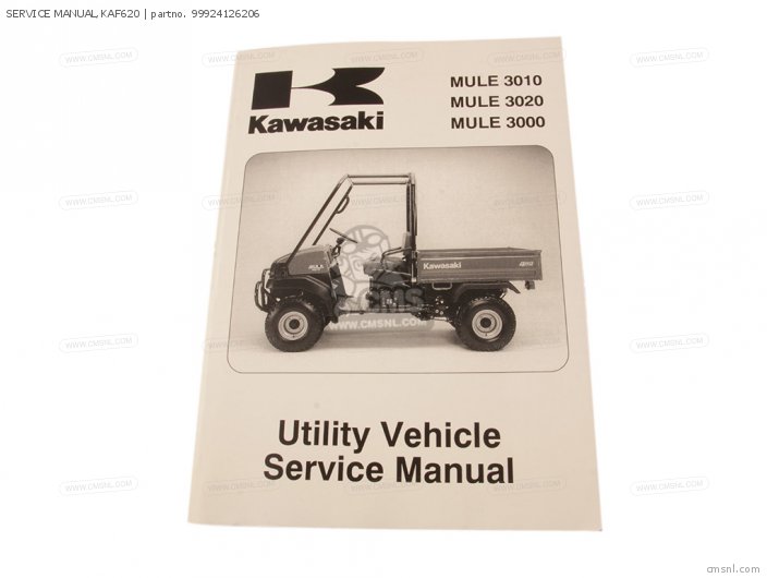 Kawasaki SERVICE MANUAL,KAF620 99924126206