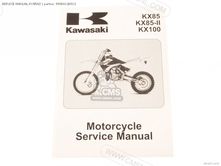 Kawasaki SERVICE MANUAL,KX85AD 99924126513
