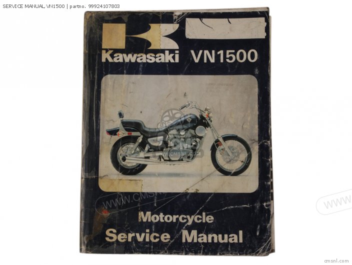 Kawasaki SERVICE MANUAL,VN1500 99924107803