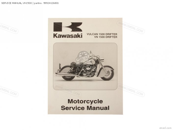 Kawasaki SERVICE MANUAL,VN1500 99924126801