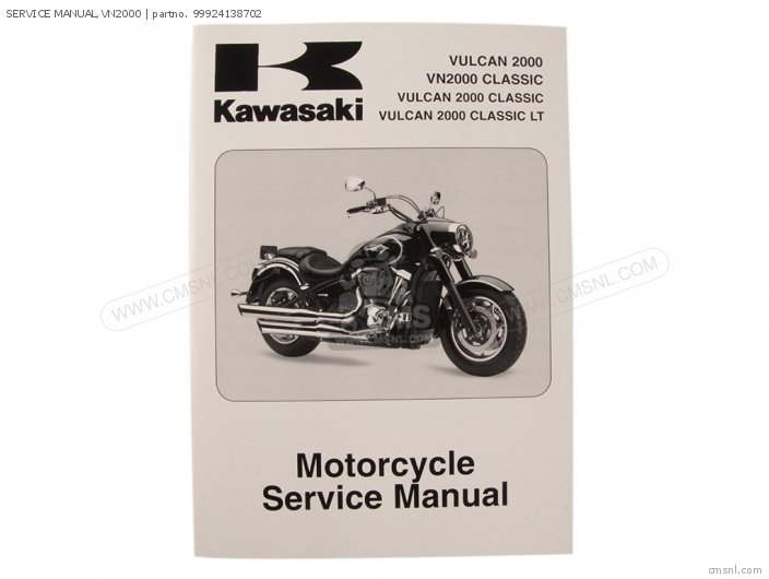 Kawasaki SERVICE MANUAL,VN2000 99924138702