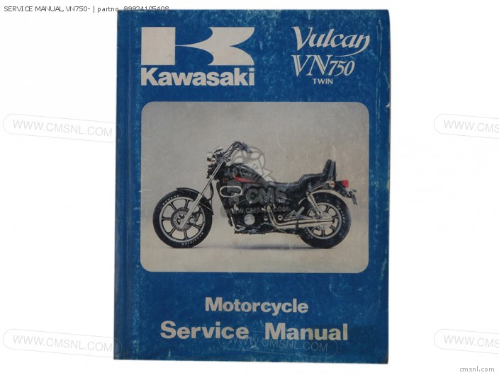 Kawasaki SERVICE MANUAL,VN750- 99924105408