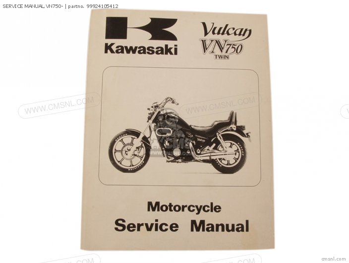 Kawasaki SERVICE MANUAL,VN750- 99924105412