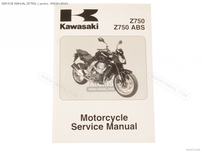 Kawasaki SERVICE MANUAL,ZR750L 99924138101
