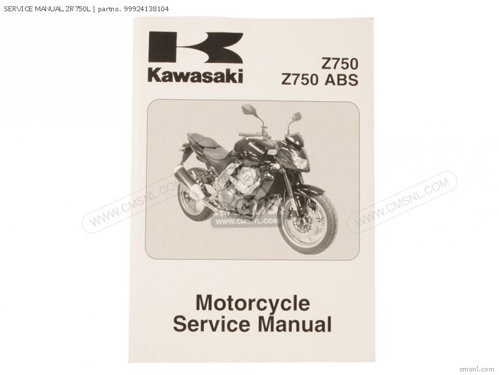 Kawasaki SERVICE MANUAL,ZR750L 99924138104