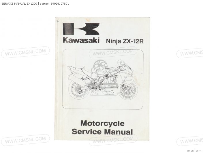 Kawasaki SERVICE MANUAL,ZX1200 99924127801