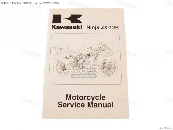 Kawasaki SERVICE MANUAL,ZX1200 99924127806