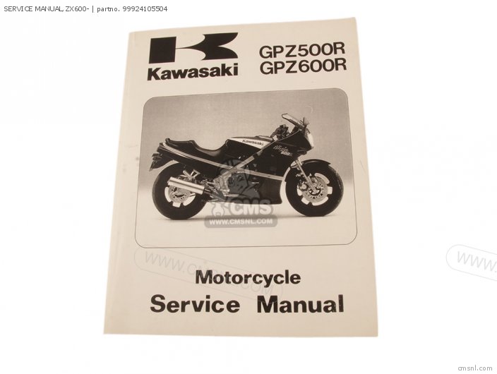 Kawasaki SERVICE MANUAL,ZX600- 99924105504