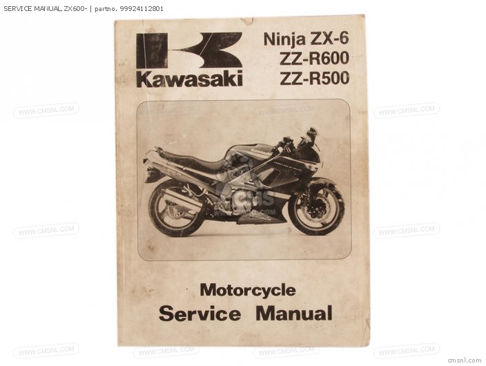 Kawasaki SERVICE MANUAL,ZX600- 99924112801