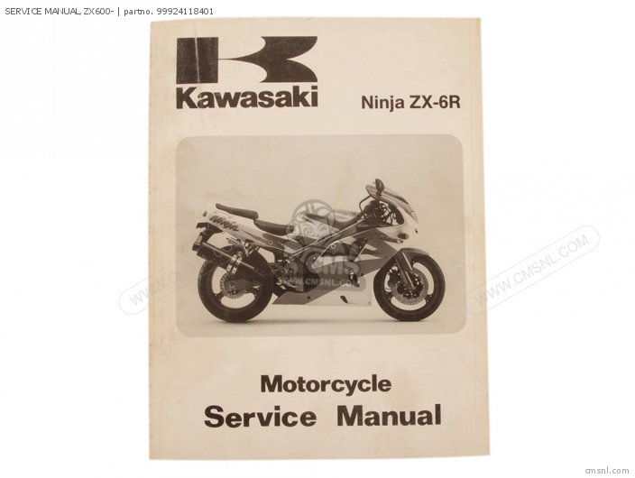 Kawasaki SERVICE MANUAL,ZX600- 99924118401