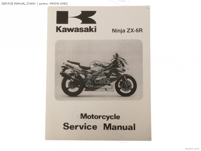 Kawasaki SERVICE MANUAL,ZX600- 99924118402