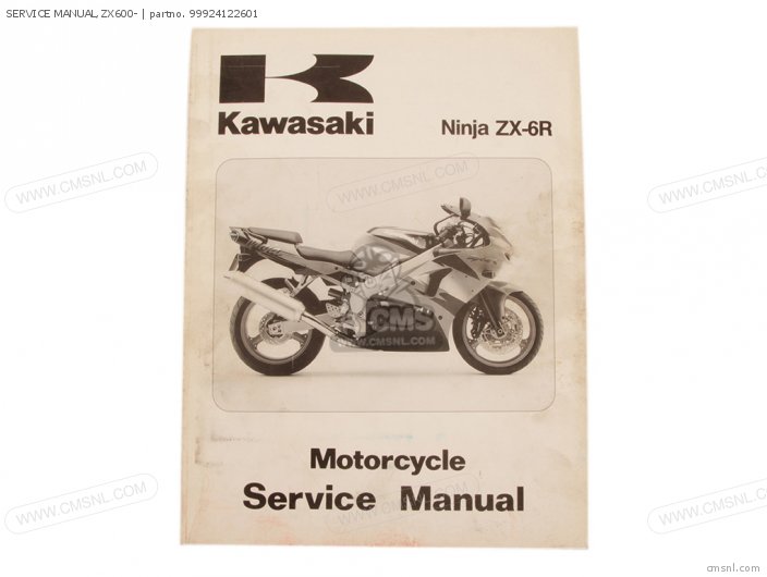 Kawasaki SERVICE MANUAL,ZX600- 99924122601