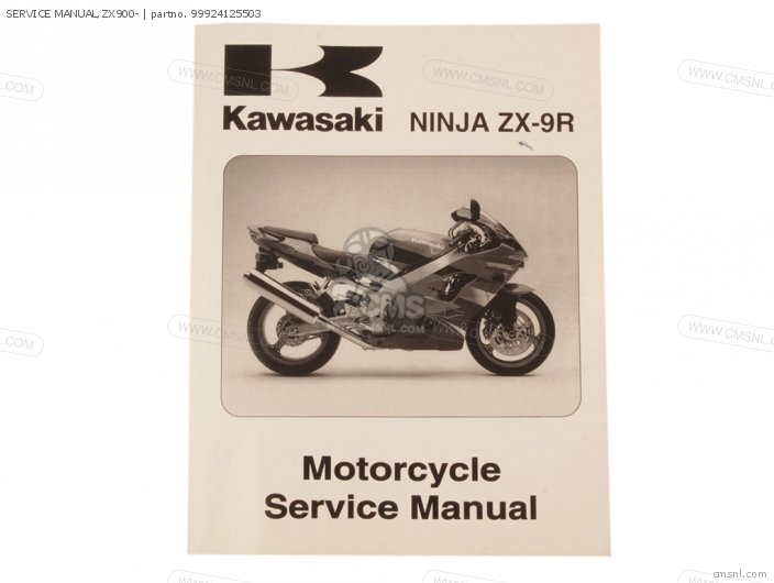 Kawasaki SERVICE MANUAL,ZX900- 99924125503