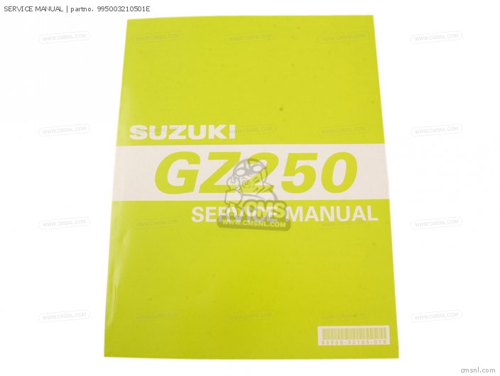 Suzuki SERVICE MANUAL 995003210501E