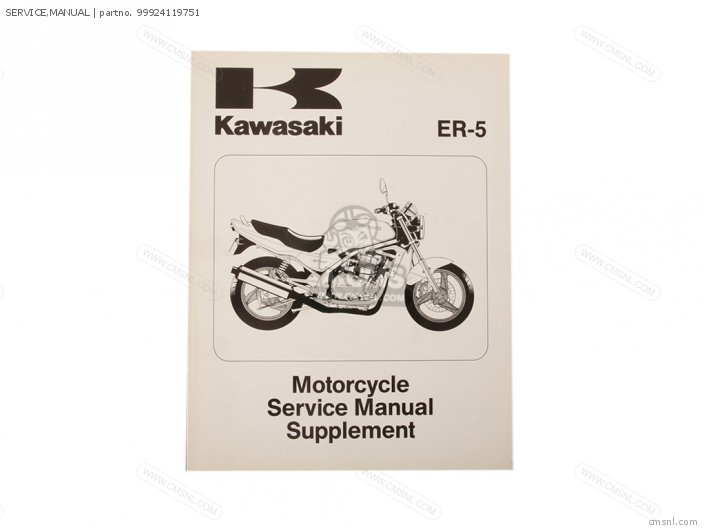 Kawasaki SERVICE,MANUAL 99924119751