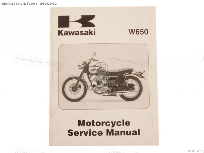 Kawasaki SERVICE MANUAL 99924124501