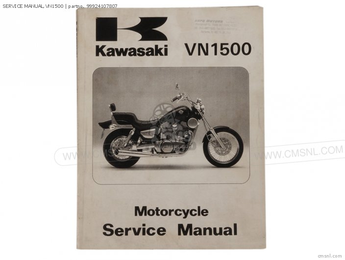 Service Manual, Vn1500 photo