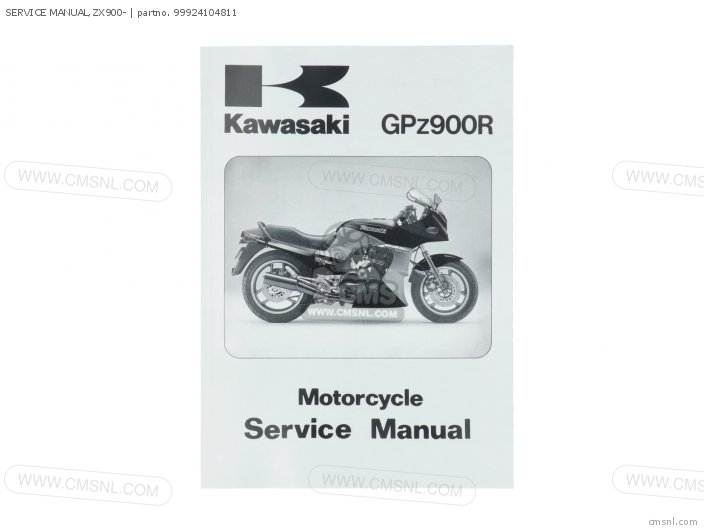 Service Manual, Zx900- photo