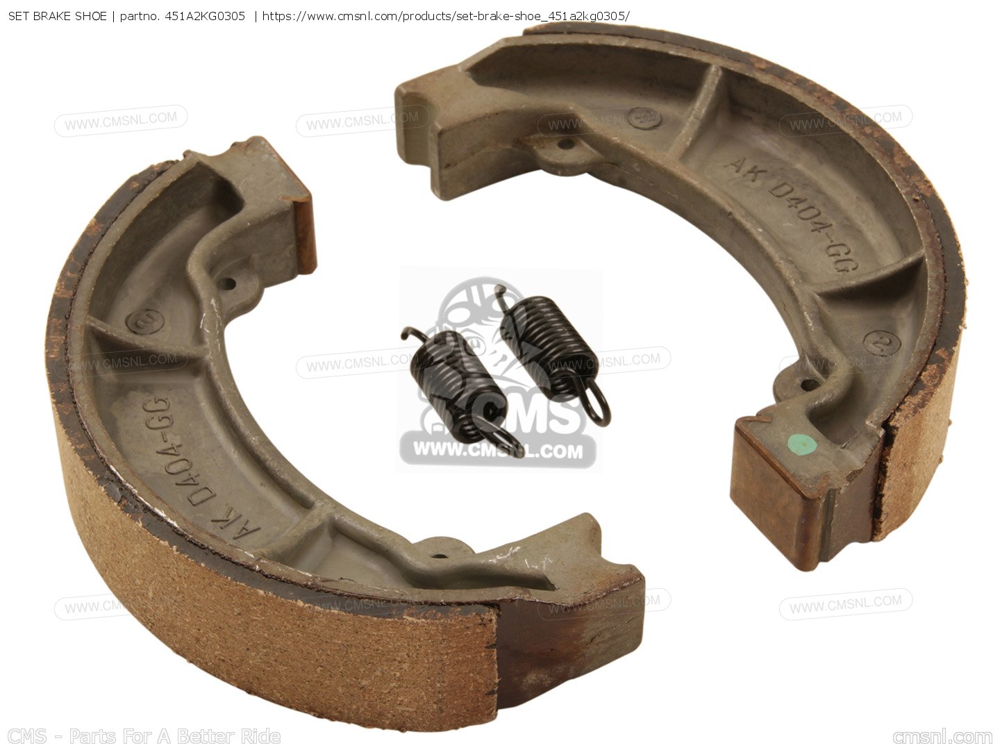 451A2KG0305 Set Brake Shoe Honda buy the 451A2KG0305 at CMSNL