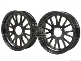 SET COMP, WHEEL 12 INCH 2.75F 3.50R TUBELESS (BLACK) SET COMP, WHEEL 12 INCH 2.75F 3.50R TUBELESS (BLACK)