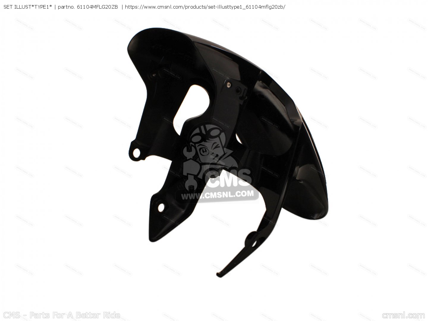 61104MFLG20ZB: SET ILLUST*TYPE1* Honda - buy the 61104-MFL