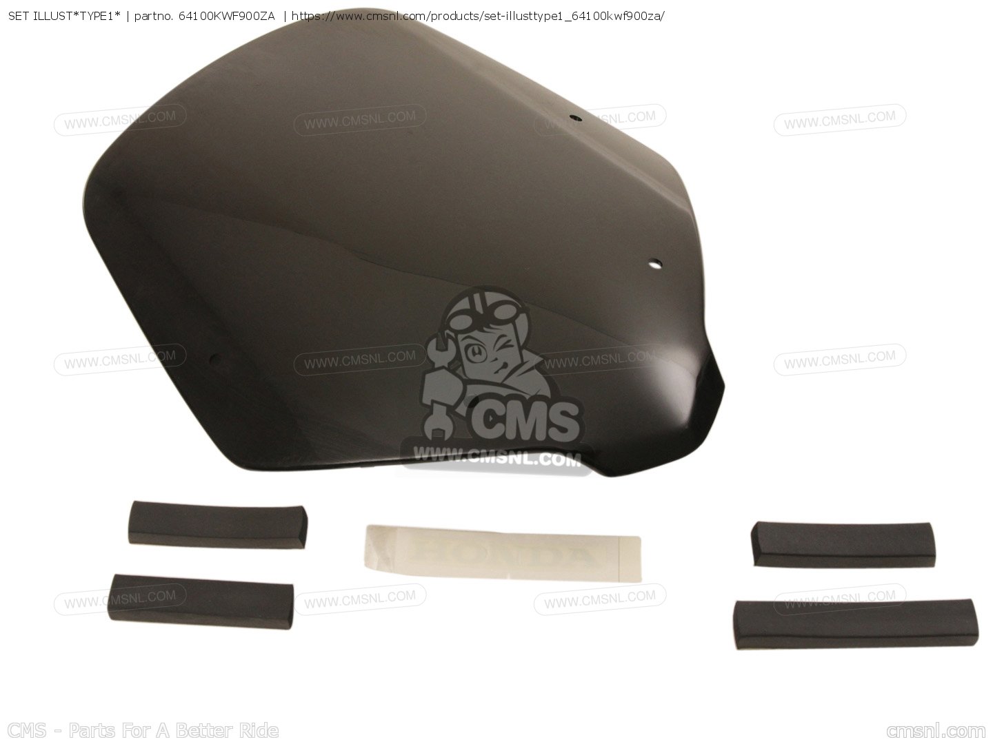 64100KWF900ZA: SET ILLUST*TYPE1* Honda - buy the 64100-KWF-900ZA