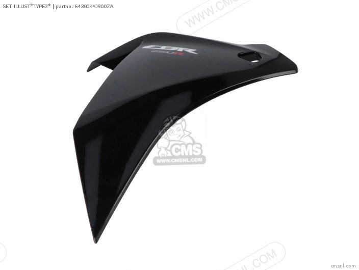 Honda 64300-KYJ-E20ZC - COWL SET, R. MIDDLE (TYPE1) (WL