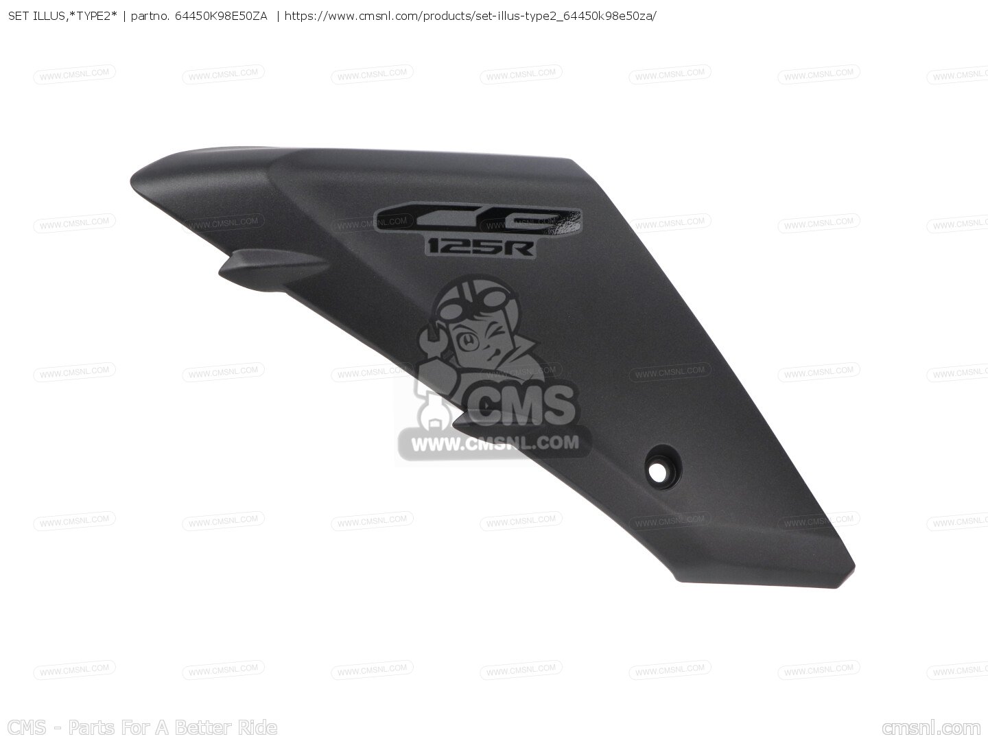 64450K98E50ZA: SET ILLUS,*TYPE2* Honda - buy the 64450-K98-E50ZA