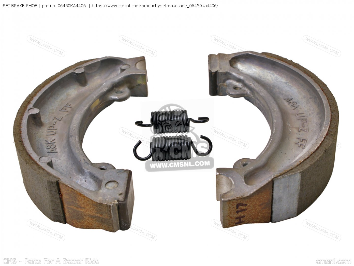 06450KA4406 Set.brake.shoe Honda buy the 06450KA4406 at CMSNL