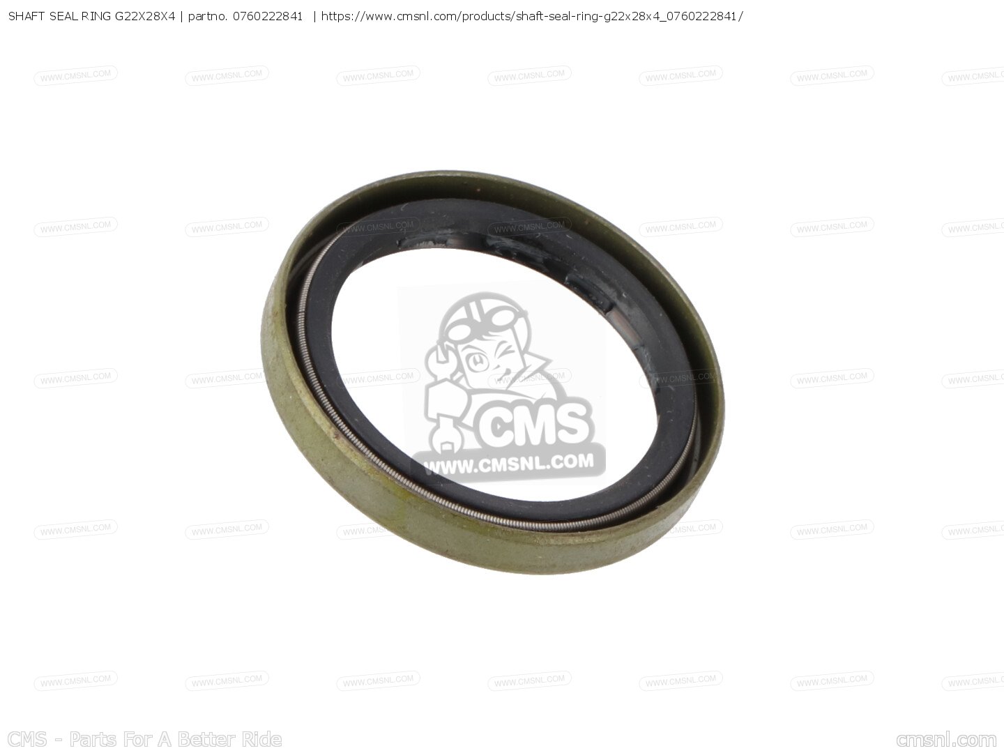 0760222841: SHAFT SEAL RING G22X28X4 KTM - buy the