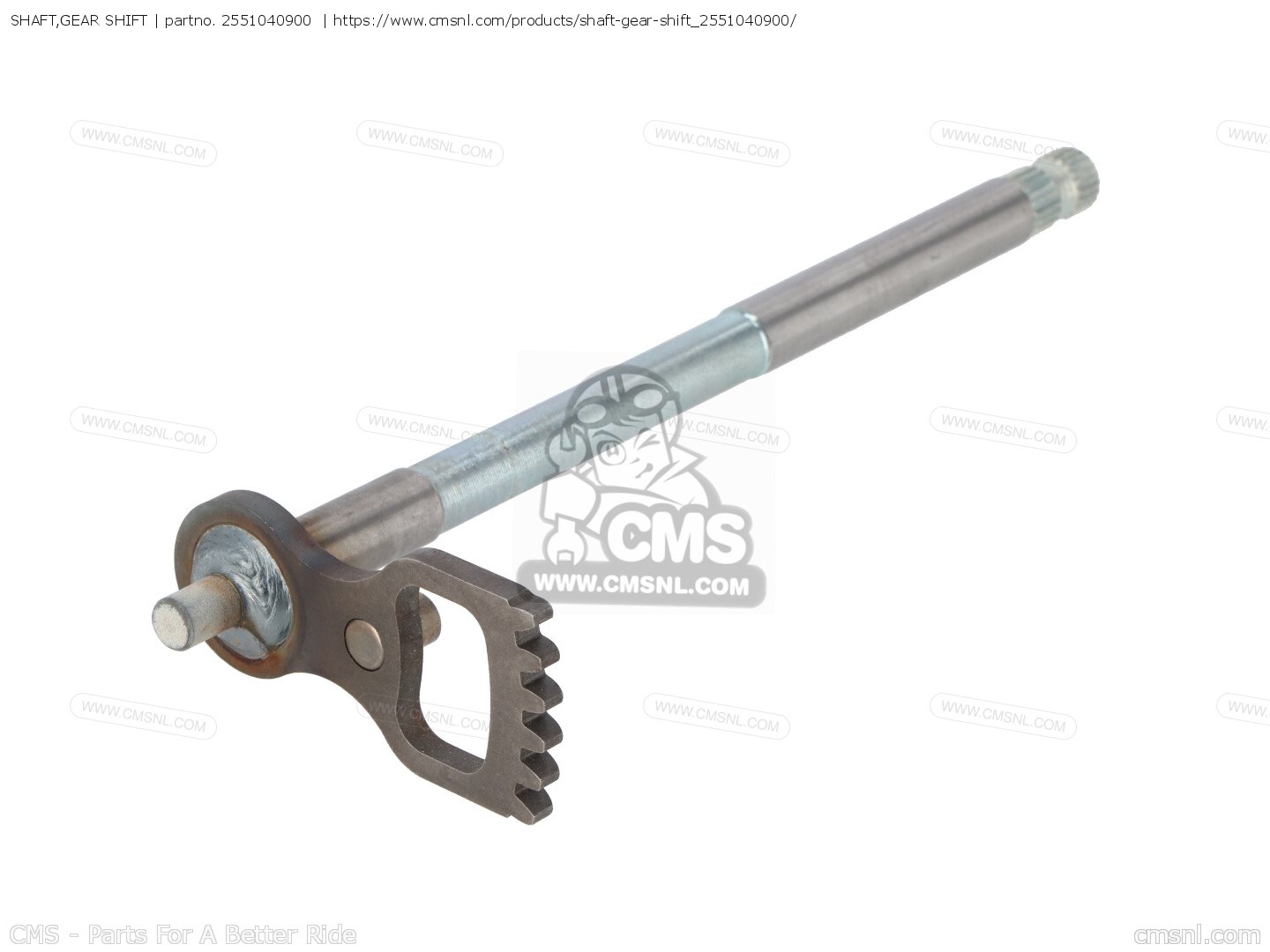 2551040900: SHAFT,GEAR SHIFT Suzuki - buy the 25510-40900 at