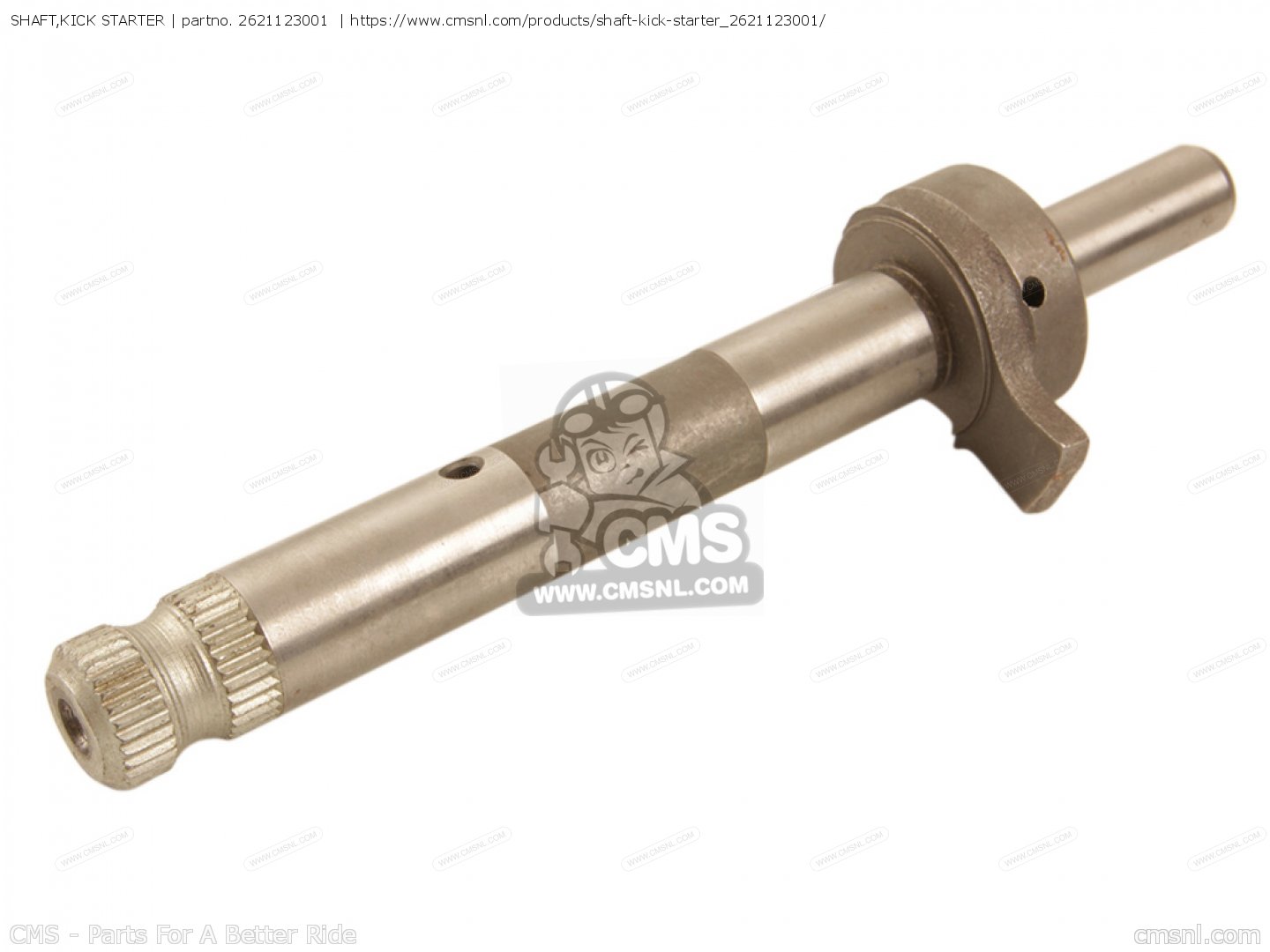 2621123001 Shaft,kick Starter Suzuki buy the 2621123001 at CMSNL