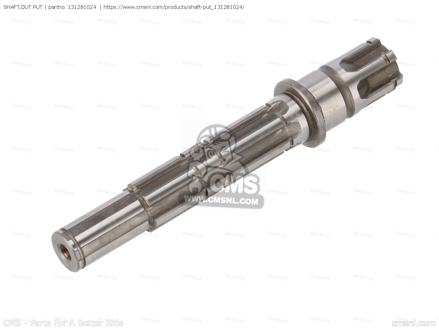 131281024: SHAFT,OUT PUT Kawasaki - buy the 13128-1024 at CMSNL